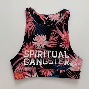 Spiritual Gangster Floral Sports Bra